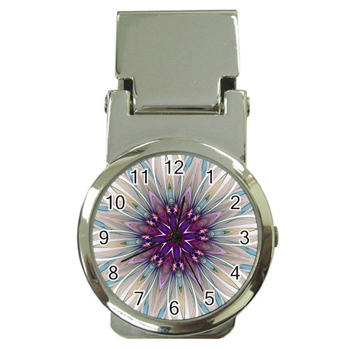 Mandala Kaleidoscope Ornament Money Clip Watches