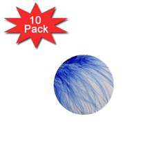 Spring Blue Colored 1  Mini Buttons (10 Pack)  by Celenk