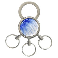 Spring Blue Colored 3-ring Key Chains by Celenk