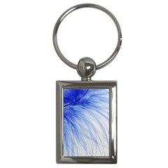 Spring Blue Colored Key Chains (rectangle)  by Celenk