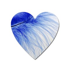 Spring Blue Colored Heart Magnet by Celenk