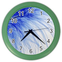 Spring Blue Colored Color Wall Clocks by Celenk