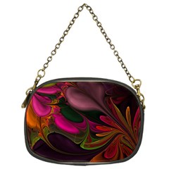 Fractal Abstract Colorful Floral Chain Purses (one Side)  by Celenk