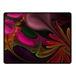 Fractal Abstract Colorful Floral Fleece Blanket (Small) 50 x40  Blanket Front