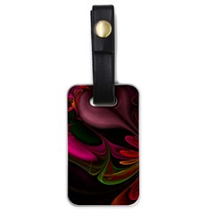 Fractal Abstract Colorful Floral Luggage Tags (one Side)  by Celenk