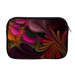 Fractal Abstract Colorful Floral Apple Macbook Pro 17  Zipper Case by Celenk