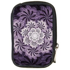 Fractal Floral Striped Lavender Compact Camera Cases by Celenk