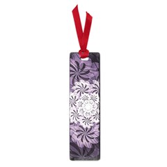 Fractal Floral Striped Lavender Small Book Marks by Celenk