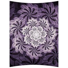 Fractal Floral Striped Lavender Back Support Cushion