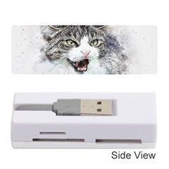 Cat Pet Art Abstract Watercolor Memory Card Reader (stick)  by Celenk