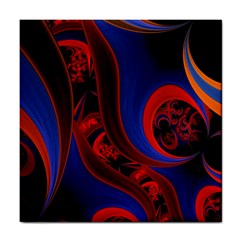 Fractal Abstract Pattern Circles Tile Coasters by Celenk