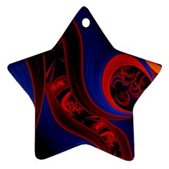 Fractal Abstract Pattern Circles Ornament (star) by Celenk