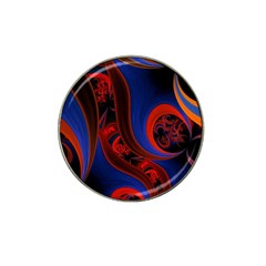 Fractal Abstract Pattern Circles Hat Clip Ball Marker (4 Pack) by Celenk