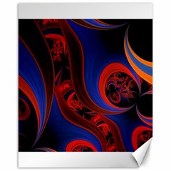 Fractal Abstract Pattern Circles Canvas 16  X 20   by Celenk