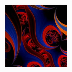 Fractal Abstract Pattern Circles Medium Glasses Cloth (2-side) by Celenk