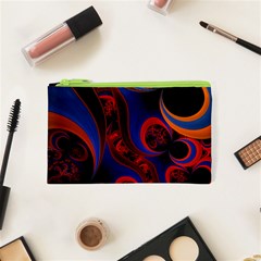 Fractal Abstract Pattern Circles Cosmetic Bag (xs) by Celenk