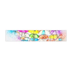 Umbrella Art Abstract Watercolor Flano Scarf (mini) by Celenk