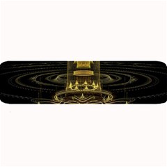 Fractal City Geometry Lights Night Large Bar Mats by Celenk