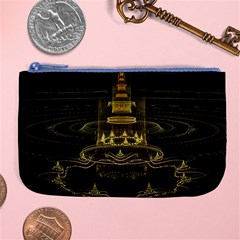 Fractal City Geometry Lights Night Large Coin Purse by Celenk