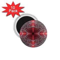 Fractal Diamond Circle Pattern 1 75  Magnets (10 Pack)  by Celenk