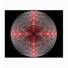 Fractal Diamond Circle Pattern Small Glasses Cloth by Celenk