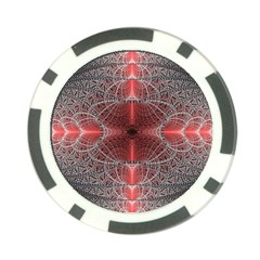 Fractal Diamond Circle Pattern Poker Chip Card Guard (10 Pack)