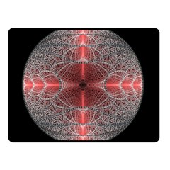 Fractal Diamond Circle Pattern Double Sided Fleece Blanket (small)  by Celenk