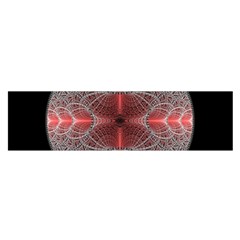 Fractal Diamond Circle Pattern Satin Scarf (oblong) by Celenk