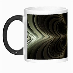 Fractal Silver Waves Texture Morph Mugs by Celenk