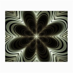 Fractal Silver Waves Texture Small Glasses Cloth by Celenk