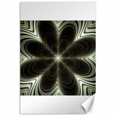 Fractal Silver Waves Texture Canvas 20  X 30   by Celenk