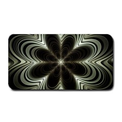 Fractal Silver Waves Texture Medium Bar Mats by Celenk