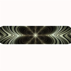 Fractal Silver Waves Texture Large Bar Mats by Celenk