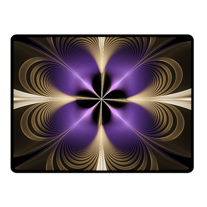 Fractal Glow Flowing Fantasy Fleece Blanket (Small)