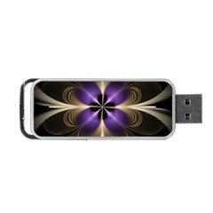 Fractal Glow Flowing Fantasy Portable Usb Flash (one Side) by Celenk