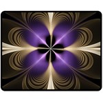 Fractal Glow Flowing Fantasy Double Sided Fleece Blanket (Medium)  58.8 x47.4  Blanket Front