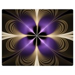 Fractal Glow Flowing Fantasy Double Sided Flano Blanket (Medium)  60 x50  Blanket Front