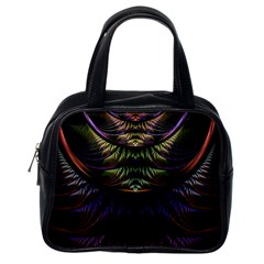 Fractal Colorful Pattern Fantasy Classic Handbags (one Side) by Celenk