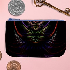 Fractal Colorful Pattern Fantasy Large Coin Purse by Celenk