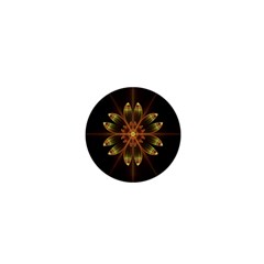 Fractal Floral Mandala Abstract 1  Mini Buttons by Celenk