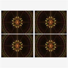 Fractal Floral Mandala Abstract Belt Buckles by Celenk