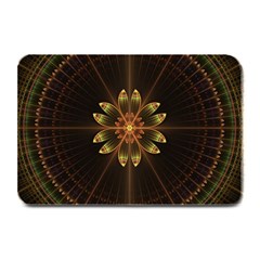 Fractal Floral Mandala Abstract Plate Mats by Celenk