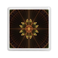 Fractal Floral Mandala Abstract Memory Card Reader (square)  by Celenk