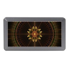 Fractal Floral Mandala Abstract Memory Card Reader (mini) by Celenk