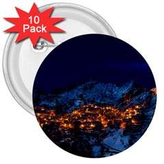 Castelmezzano Italy Village Town 3  Buttons (10 Pack)  by Celenk