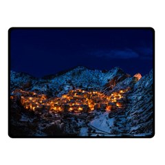 Castelmezzano Italy Village Town Fleece Blanket (small) by Celenk