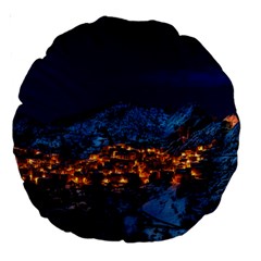 Castelmezzano Italy Village Town Large 18  Premium Round Cushions