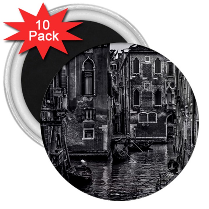 Venice Italy Gondola Boat Canal 3  Magnets (10 pack) 