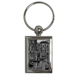 Venice Italy Gondola Boat Canal Key Chains (Rectangle) 