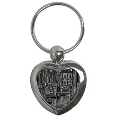 Venice Italy Gondola Boat Canal Key Chains (Heart) 